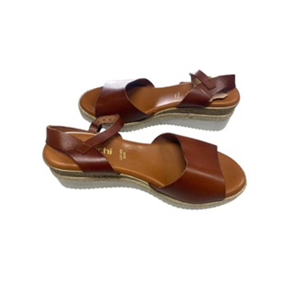 Luxurious Brown Leather Sandals - Picture 6 of 6